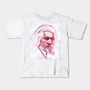 Frederick Douglass Portrait | Frederick Douglass line art Kids T-Shirt